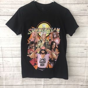 WWF summer slam wrestling graphic tee Black Size S